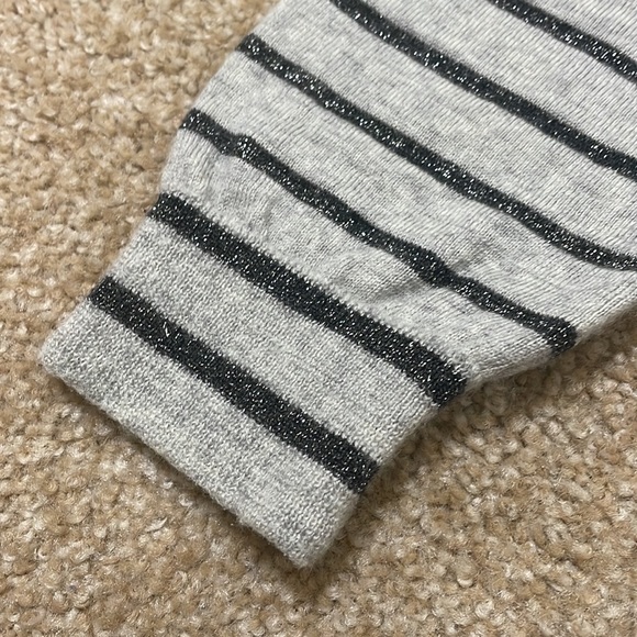 J Crew gray black stripe sweater - Picture 4 of 6